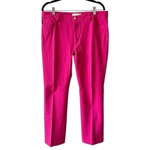 DONCASTER PANTS NWT FLAW 12 BRIGHT FUSCHIA SPRING SUMMER EASTER CASUAL MODERN